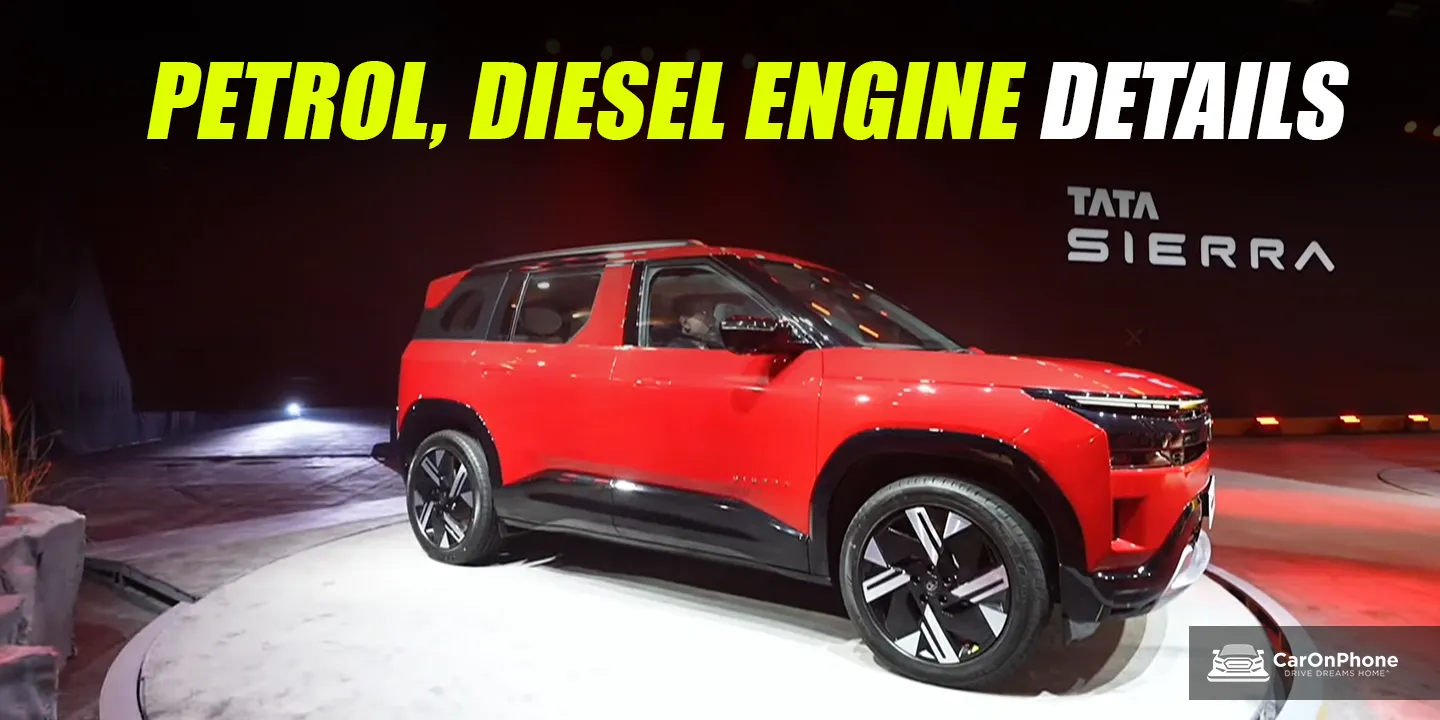 Tata Sierra Petrol, Diesel Engine Options Detailed Cover
