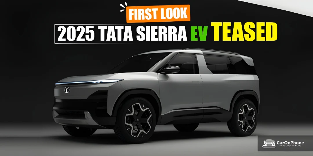 2025 Tata Sierra EV Teased for the First Time, Here’s What You Need to Know! Cover