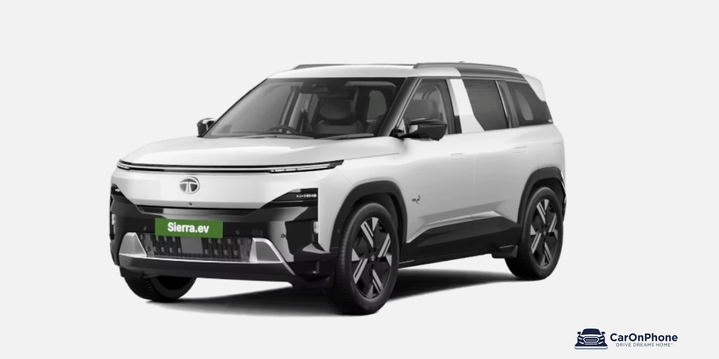 tata sierra ev pristine white