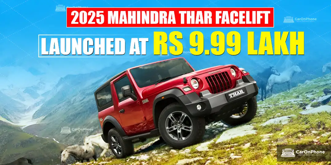 Mahindra thar Facelift thumbnail cover