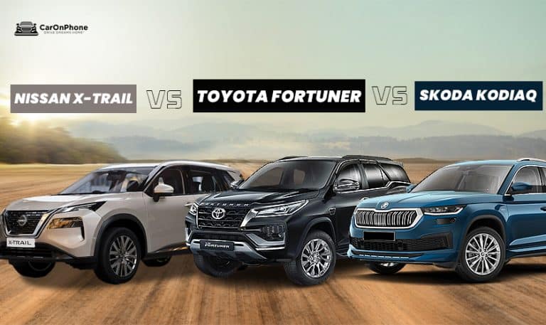 Nissan X-Trail vs Toyota Fortuner vs Skoda Kodiaq