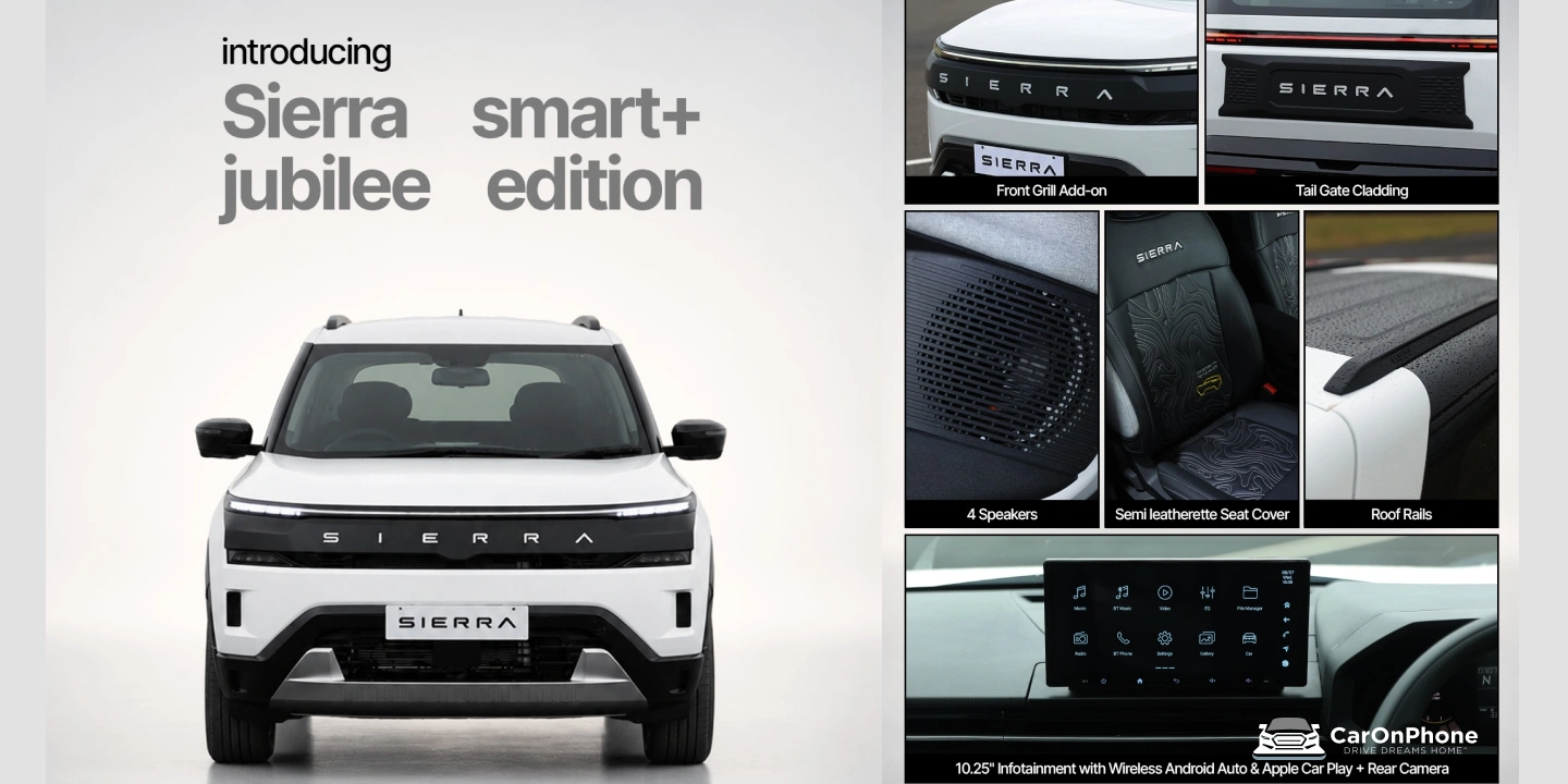 What is the Tata Sierra Jubilee Edition_ Launched with Custom Accessory Packs & Price Details Explained-1