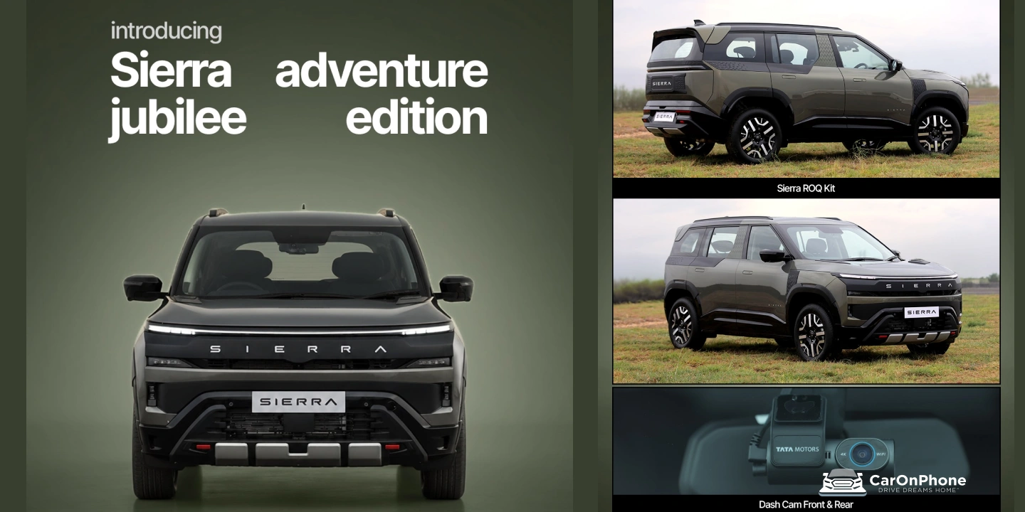 What is the Tata Sierra Jubilee Edition_ Launched with Custom Accessory Packs & Price Details Explained-2