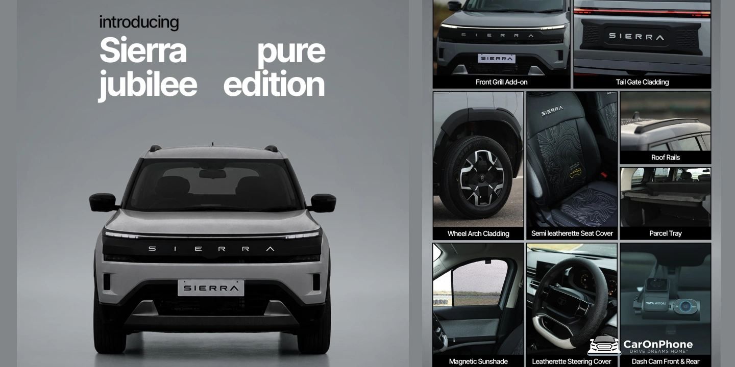 What is the Tata Sierra Jubilee Edition_ Launched with Custom Accessory Packs & Price Details Explained-3